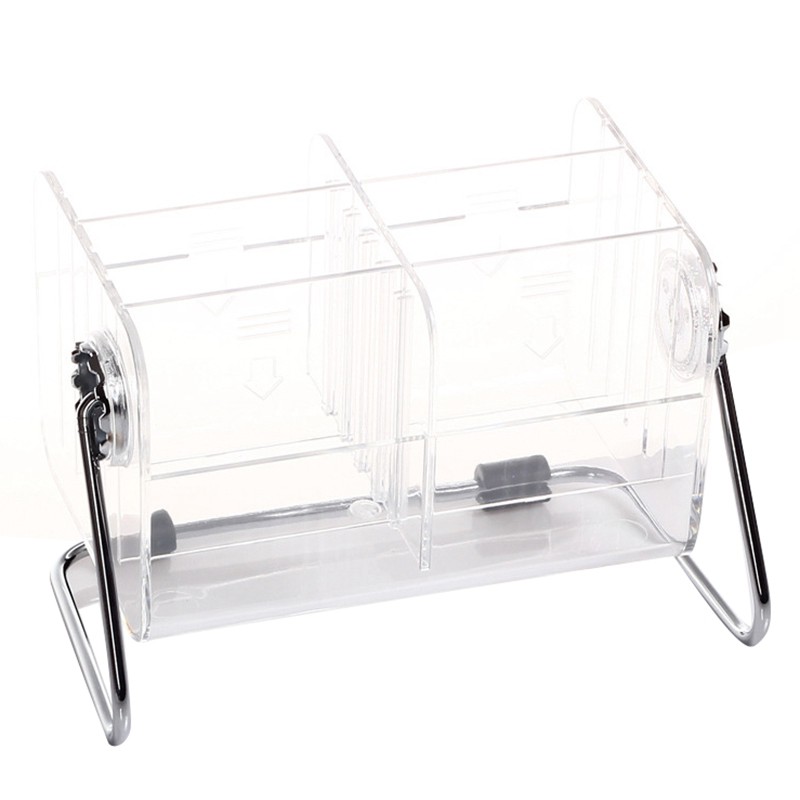 Acrylic Desktop Organizer Box For Rotary Remote Control Storage