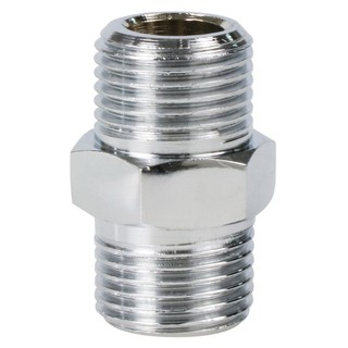 Joints NIPPLE CHROME-PLATED BRASS SOCKET CITY 1/2" Pipe fitting Water supply system ข้อต่อ นิปเปิ้ลทองเหลืองชุบโครเมียม