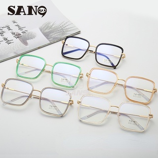 【Support wholesale】COD (San9) Korean Anti-blue light computer replaceable lens goggles Square Frame Eyeglasses