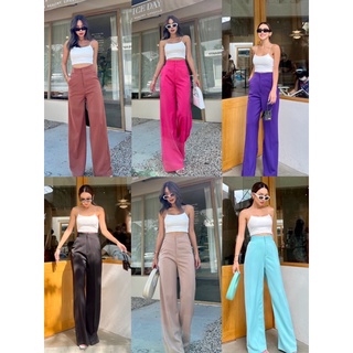 🧧🧧Elizabeth high-waist pants กางเกงรุ่นใหม่ขากระบอกเอวสูงทรงดีมาก