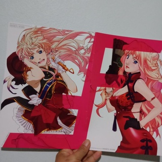 ลิขสิทธิ์แท้ สมุดภาพสี่สี กันดั้ม มังงะ sheryl Nome Macrooss Frotien Booklet Anime Cartoon Japan