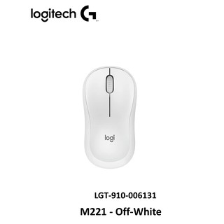 Silent Wireless Mouse M221 - สีขาวนวล ใหม่