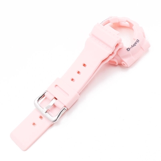 สายนาฬิกาและชุดเคสเข็มขัดนาฬิกาเรซิ่นสําหรับ Baby-G BA 110/111/112/120 การปรับเปลี่ยนอุปกรณ์เสริมสุภาพสตรี