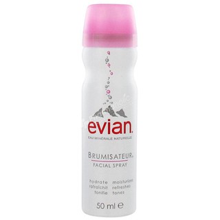 Evian Brumisateur Facial Spray 50ml. สเปรย์น้ำแร่เอเวียง คืนความสดชื่น ให้ความรู้สึกผ่อนคลาย