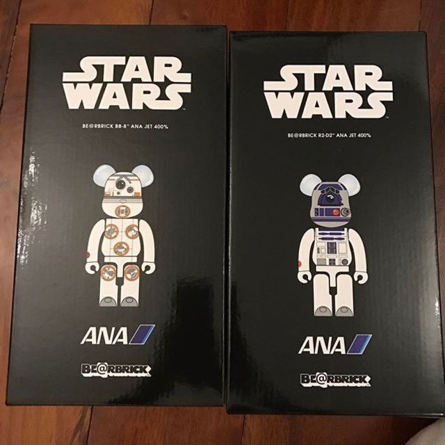 Bearbrick star wars bb8 and r2d2