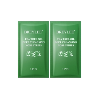 BREYLEE Blackhead Mask Nose Strips 2Pcs ทำความสะอาดล้ำลึก แถบจมูกสิวหัวดำ น้ำยาล้างสิวหัวขาว ลดขนาดรูขุมขน สกินแคร์มาส์ก