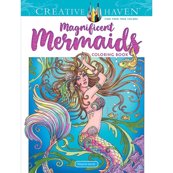 Creative Haven Magnificent Mermaids Coloring Book (Creative Haven Coloring Books)