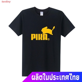 เสื้อยืดลำลองterdiny โปเกมอนเสื้อยืดผู้ชาย เสื้อยืดพิมพ์ลายการ์ตูน Pokemon Mouse Rabbit แฟชั่นฤดูร้อนสําหรับผู้ชาย Pokem