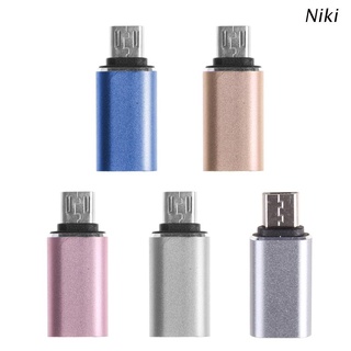 Niki USB 3.1 Type C Female To Micro USB 2.0 Type B Male Connector Converter Adapter