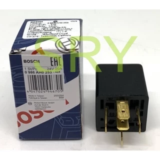 รีเลย์ Bosch Relay 0986AH0253 24V 5 ขา ( 1 กล่อง 10 ชิ้น ) สำหรับรถยนต์ทุกรุ่น
