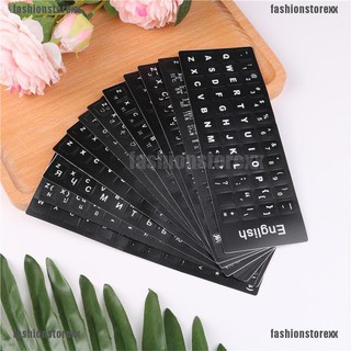 FASHIONSTOREXX▪Standard Layout Stickers For Computer Laptop Keyboard Sticker A lot Language