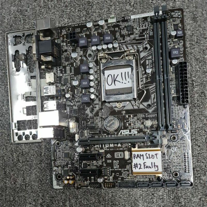 เมนบอร์ดมือสอง asus h110m-a
