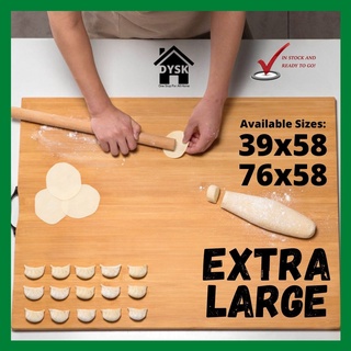 Dynzo Extra Large Heavy Duty Wooden Cutting Board - Chopping Board (Bamboo Wood)