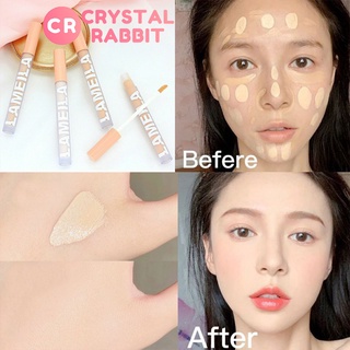 CRYSTAL RABBIT คอนซีลเลอร์รองพื้นชนิดน้ำ ปกปิดรอยคล้ำ ซ่อนรอยสิว คอนซีลเลอร์กันน้ำ เนียน ติดทนนาน ชุ่มชื้น คงความเรียบเนียนและชุ่มชื้นยาวนาน