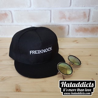 หมวก hiphop ลาย freiknock สี black