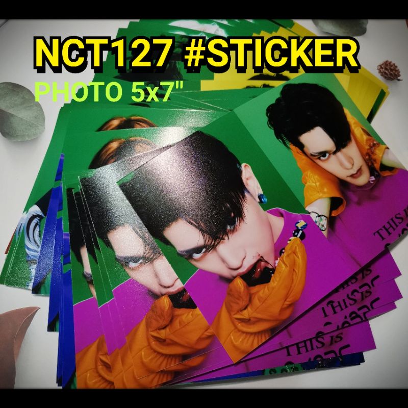 127 - sticker รูป 5x7 นิ้ว kpop