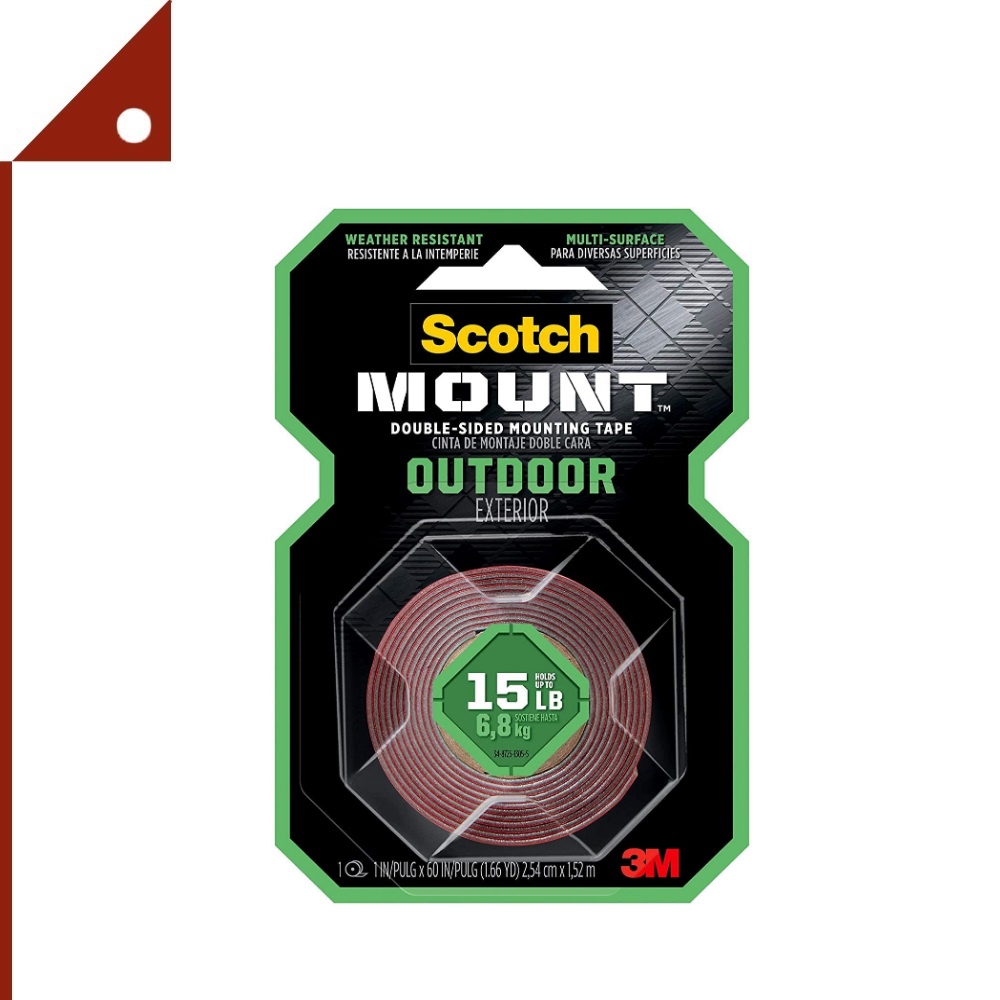 3M : 3M411P* เทปกาวสองหน้า Scotch-Mount Outdoor Double-Sided Mounting Tape