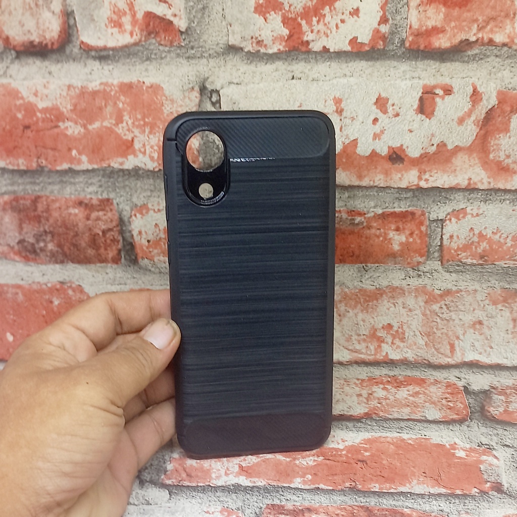 Softcase Samsung A03 Core Case คาร์บอนไฟเบอร์สีดํา Samsung SM-A032M SM-A032F A032