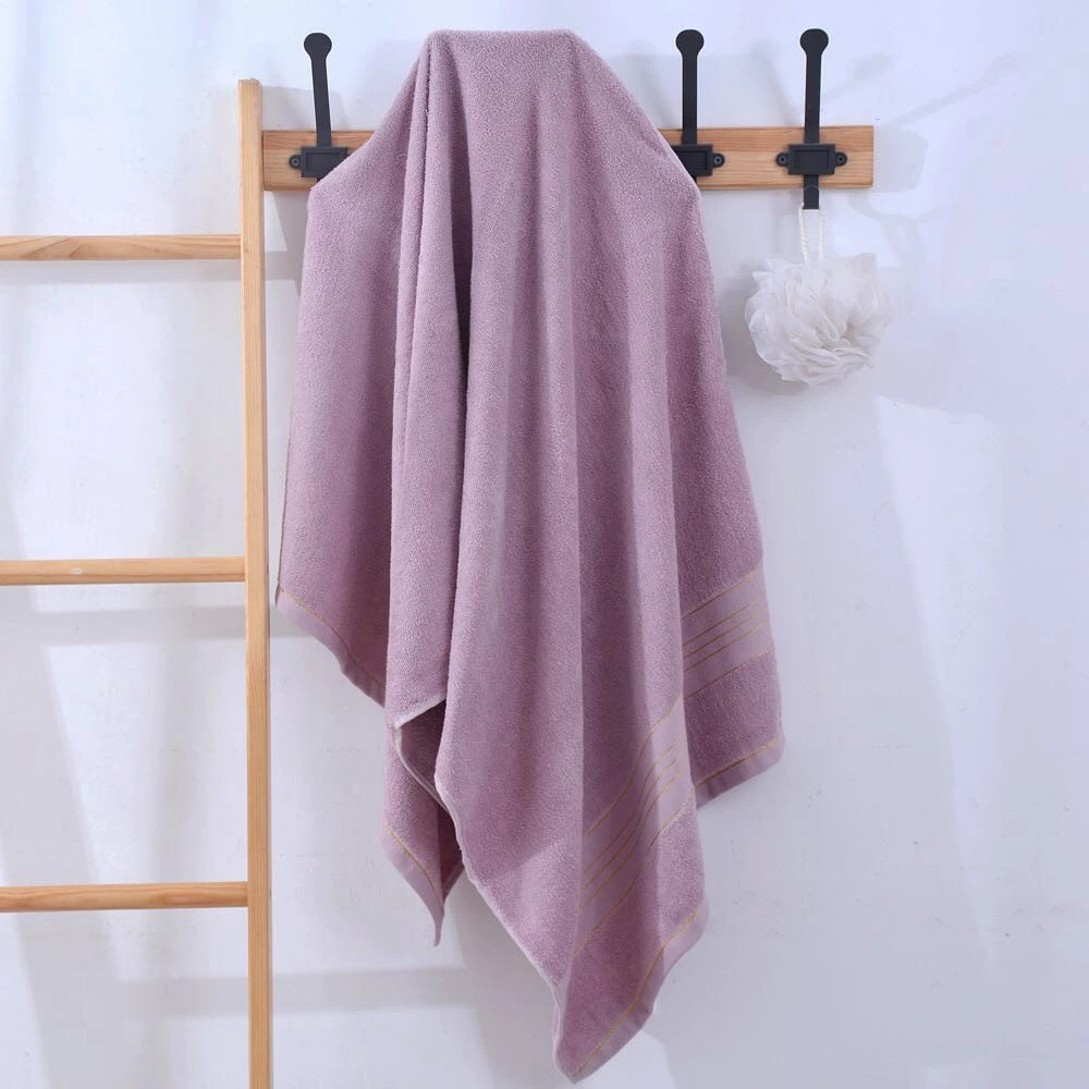 ผ้าเช็ดตัวขนเป็ด ลายริ้ว ขนาด70x140ซับนํ้า10เท่า หลายสี thumbnail 8