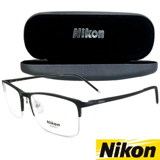 Nikon แว่นตารุ่น GF 517 C-1 สีดำเคลือบเงา กรอบเซาะร่อง ขาสปริง สแตนเลส สตีล Eyeglasses ทางร้านเรามีบริการรับตัดเลนส์