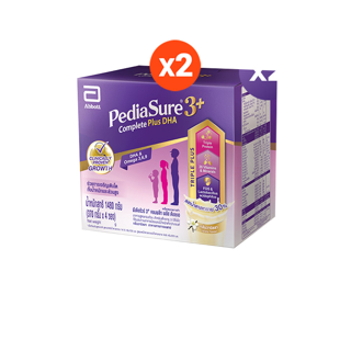 [2022MALL66 ลดเพิ่ม10%][ส่งฟรี!] [ขายดี] Pediasure นมผงพีเดียชัวร์ 3+ วานิลลา 1480 กรัม 2 กล่อง Pediasure 3+ Complete Vanilla 1480g x 2