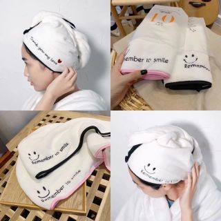 💥พร้อมส่ง💥 ผ้าเช็ดผมนาโน ผ้าหนานุ่ม💆💆