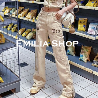 EMILIA SHOP  กางเกงขายาว กางเกง กางเกงขายาวผู้หญิง 2022 ใหม่  Trendy ทันสมัย ทันสมัย High quality ES220163 36Z230909