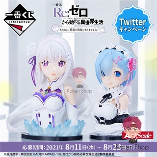 พร้อมส่ง❗ฟิกเกอร์แท้💯 Ichiban Kuji Re:ZERO Starting Life in Another World -Anata, Seirei no Shukufuku ga Arimasu you ni