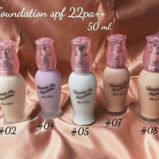 MAYCHEER Dream On foundation Spf 22pa++ ของแท้ รองพื้นดรีมออน สูตรใหม่ บางเบา และปกปิดได้ดี คุมมัน พร้อมกันแดด 22 เท่า