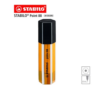 [Official Store] STABILO Point 88 Big Point Box (8820-1) ปากกา ปากกาหัวเข็ม ปากกาสี จำนวน 20 สี - ขวดสีดำ