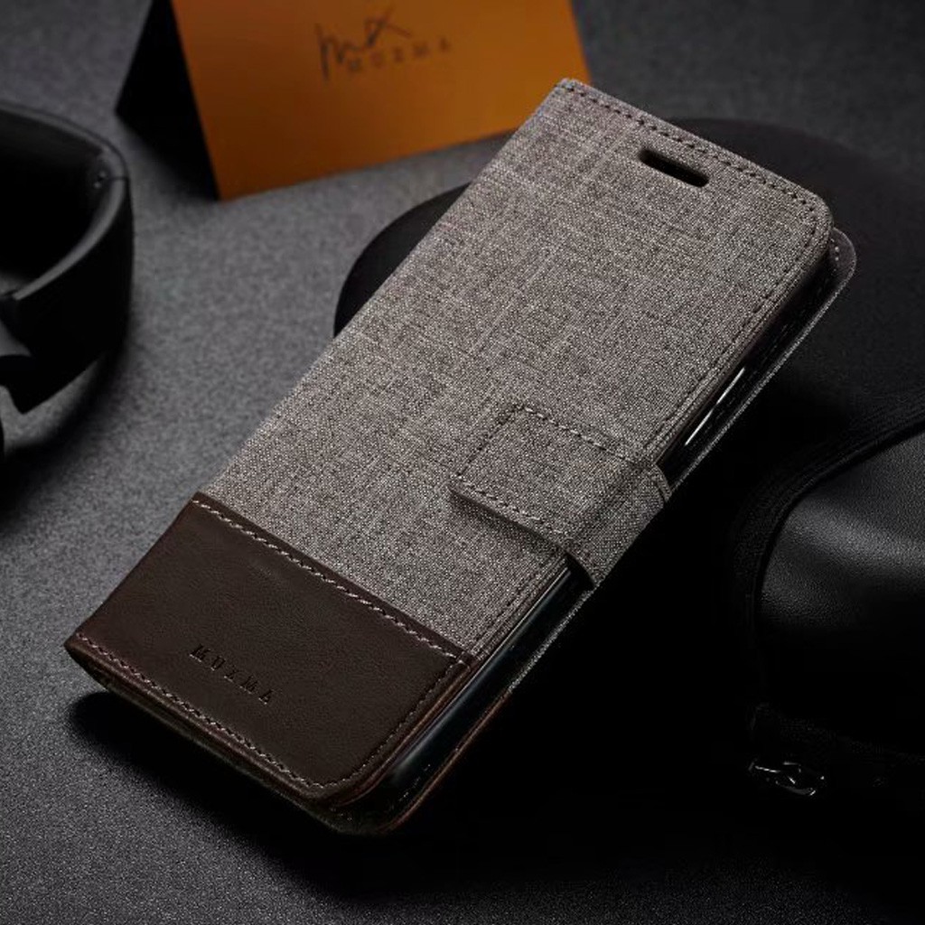 เคส Case for Redmi Note 13 Pro+ 12 Pro Plus 5G 11 11S 10 2022 10S Xiaomi 13 13T 12 12s Ultra 12X 12T POCO X4 X5 Pro 5G C40 F5 M5s  เคสฝาพับ เคสเคส โทรศัพท์หนังฝาพับพร้อมช่องใส่บัตรสําหรับ Canvas Leather Magnetic Wallet With TPU Bumper ซองมือถือ