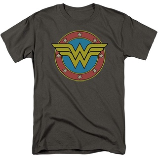 เสื้อยืดคอกลมcrew neckWonder โลโก้ DC Comics เสื้อยืดแขนสั้นกีฬาขนาดใหญ่เสื้อยืดผู้ชายคลาสสิกของขวัญวันเกิดS-4XL