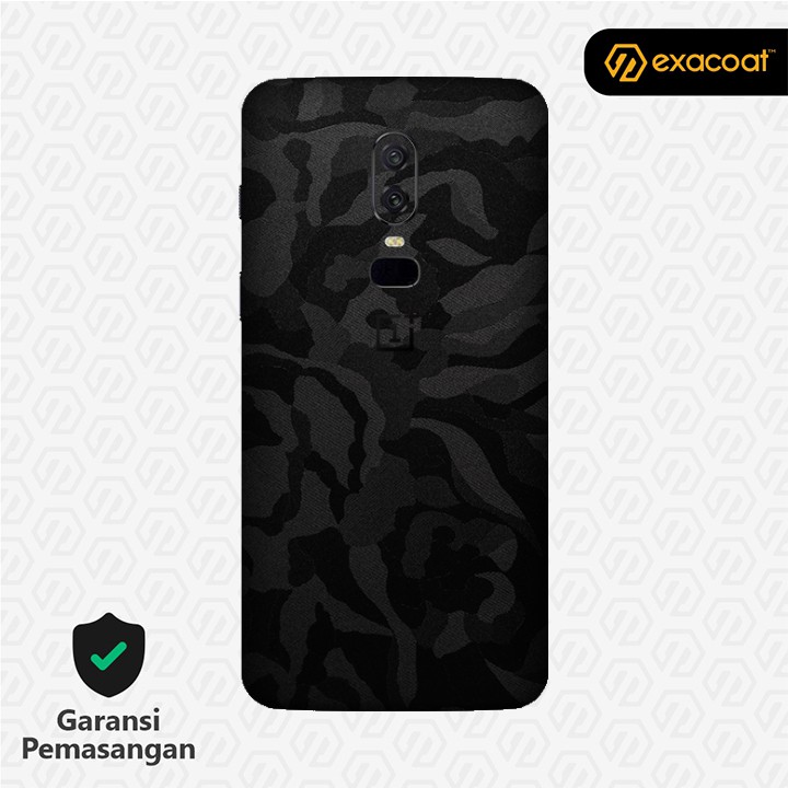 [EXACOAT] OnePlus 6 3M Skins Black Camo