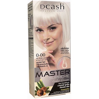 dcash master supreme Color Cream 0-00 Super Light 100ml.ดีแคช มาสเตอร์ ซูพรีม คัลเลอร์ ครีม 0-00 100มล.(ตัดฝา)