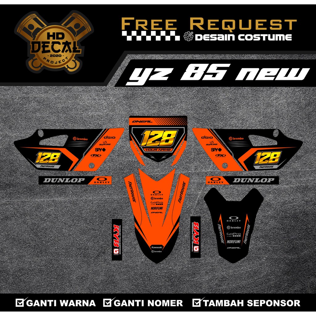 STANDARD DUCK DECAL YZ 85 ออกแบบ COSTUME ใหม่