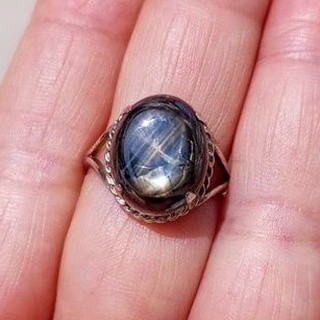 #12.60ct. #สตาร์บุษดิบบางกะจะ # Natural Unheated Star Sapphire