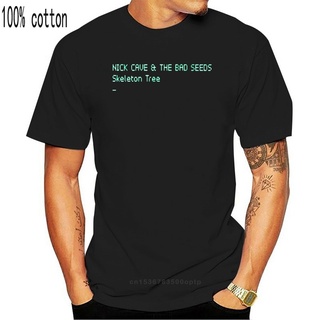 ใหม่ เสื้อยืดลําลอง สําหรับผู้ชาย แขนสั้น คอกลม พิมพ์ลาย Nick Cave The Bad Seeds Skeleton Tree สีดํา ไซซ์ S - 3XL