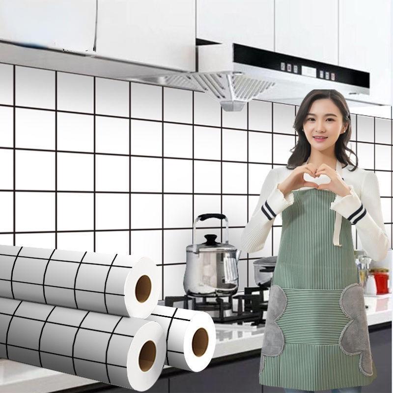 สติกเกอร์ Pvc กันน้ํามัน กันไฟ ทนอุณหภูมิสูง สําหรับติดผนังห้องน้ํา ห้องครัว