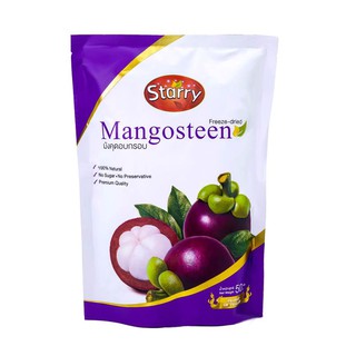 Starry Freeze-dried Fruit Mangosteen มังคุดฟรีซดราย มังคุดอบกรอบ ตรา สตาร์รี  (30g &amp; 50g) (Fruit Snack)