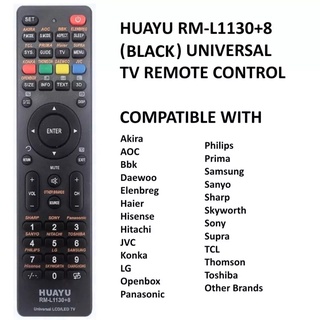 ใหม่ Huayu Rm-L1130 +X รีโมตคอนโทรลทีวี AKIRA AOC BBK ELENBREG PRIMA OPENBOX THOMSON DAEWOO JVC SUPRA