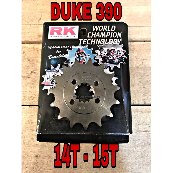 SpROCKET DEPAN KTM DUKE 250 / 390 DOMINAR 400 DUKE250 DUKE390 / KTM ADVENTURE 250/390 RK FRONT SPROC