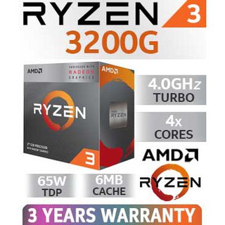 พร้อมส่ง AMD Ryzen 3 3200G with Radeon™ Vega 8 Graphics #Ryzen3