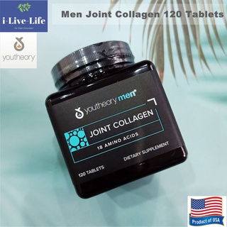 คอลลาเจน สำหรับผู้ชาย Men Joint Collagen 120 Tablets (Youtheory®)