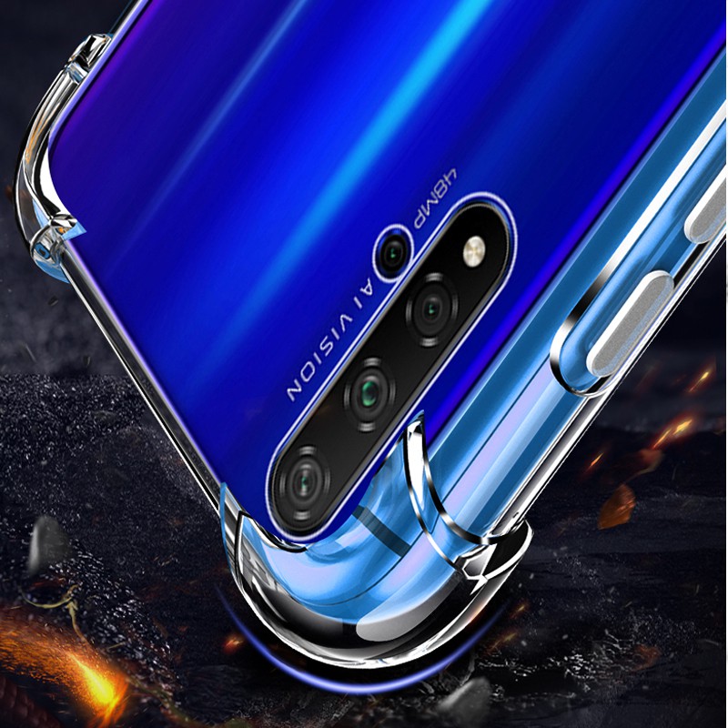 ถุงลมนิรภัยClear Soft Case Huawei Honor 20 Honor 9x pro Honor 9a 9s 8aกันกระแทกสําหรับHonor 7c 7a 7s