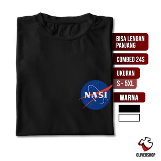 เสื้อผ้าผชเสื้อยืด พิมพ์ลายโลโก้ Plesetan Rice x NASA - Parodies สําหรับผู้ชาย และผู้หญิง ไซซ์ 3XL 4XL 5XLS-5XL