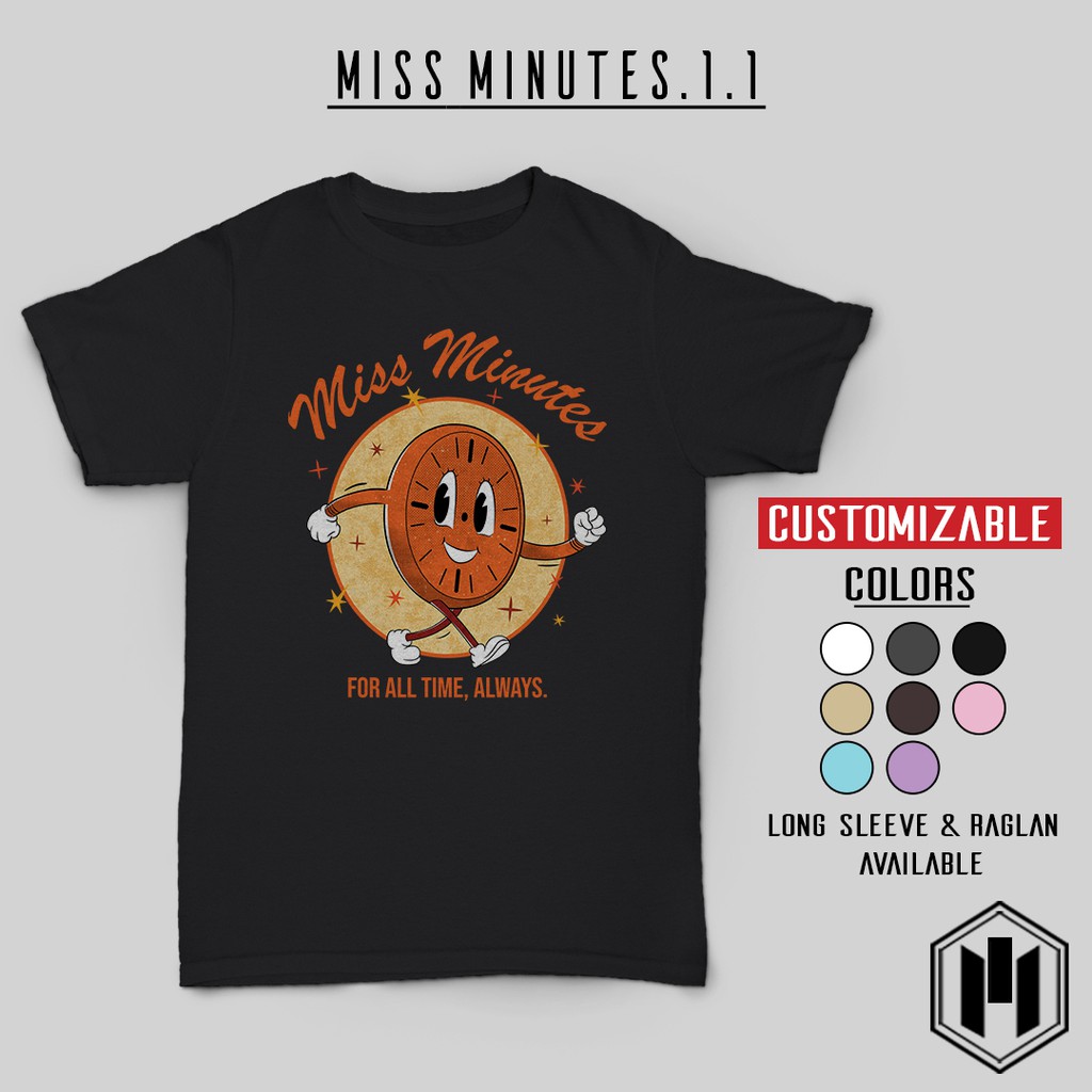 เสื้อยืดผ้าฝ้ายพิมพ์ลายแฟชั่น Miss Minutes 1 TVA Time Variance Authority Marvel Avengers T-Shirt tBo