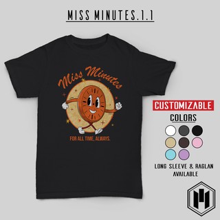 เสื้อยืดผ้าฝ้ายพิมพ์ลายแฟชั่น Miss Minutes 1 TVA Time Variance Authority Marvel Avengers T-Shirt tBoK