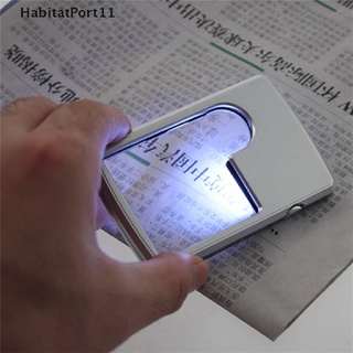 Habitatp แว่นขยาย 3x6x ไฟ LED แว่นขยายเครื่องประดับ บัตรเครดิต เลนส์แว่นขยาย ใหม่