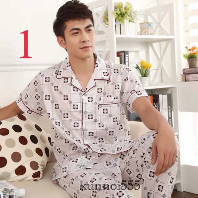 ชุดนอนแขนสั้นขายาวผ้าฝ้าย มีของพร้อมส่งทุกลายนะคะ