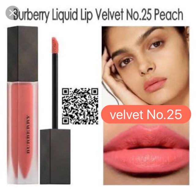 burberry liquid lip velvet peach 25